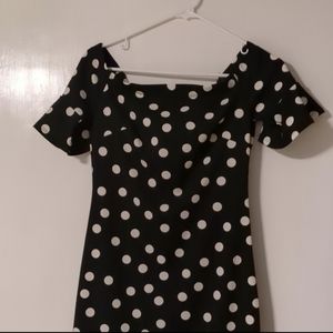 Black / White Polka Dot Dress